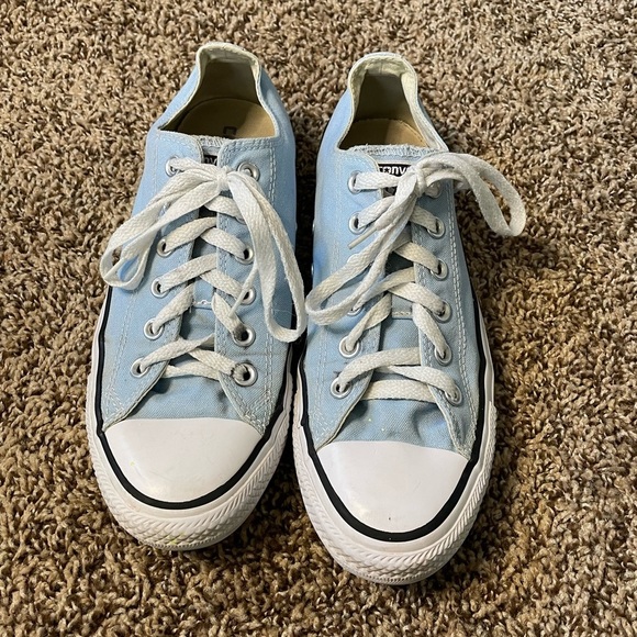 Converse Shoes - Converse light blue and white size 8 sneakers.